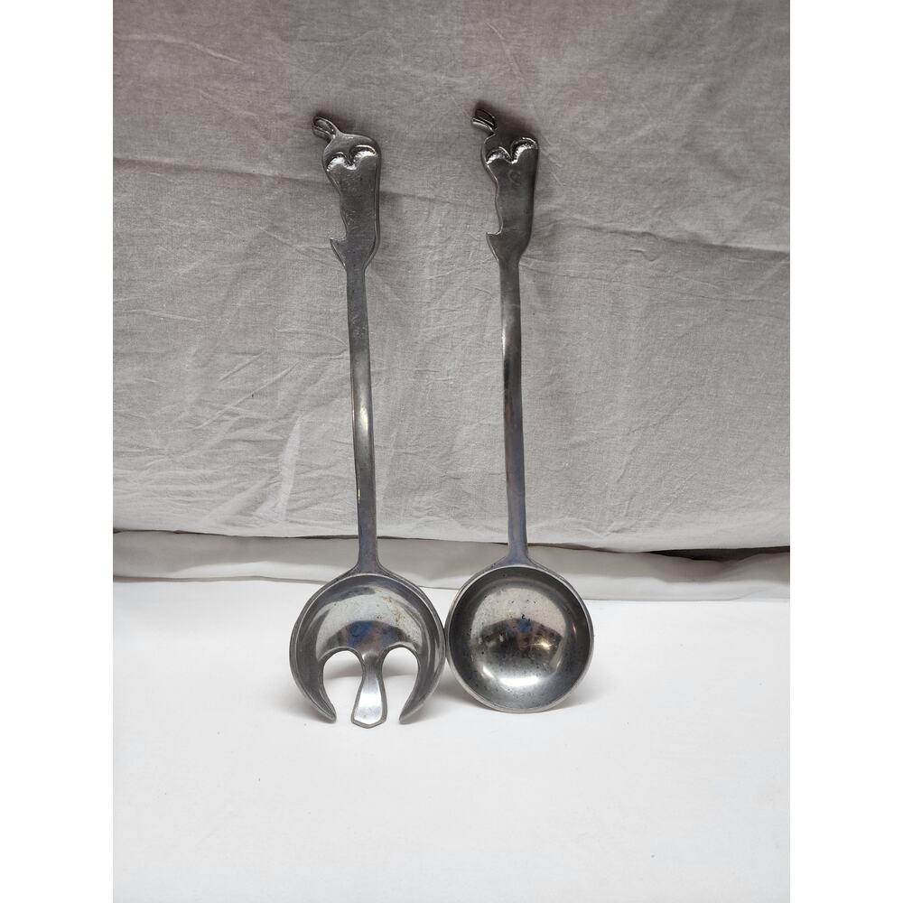 Chili Pepper Salad Serving spoon and fork b45